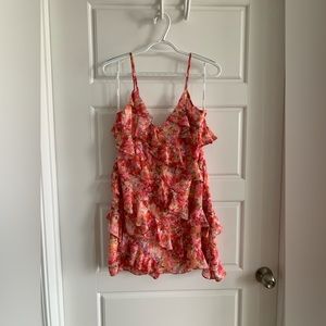 Lovers and Friends Hazel Mini Dress in Cali Blooms S NWT